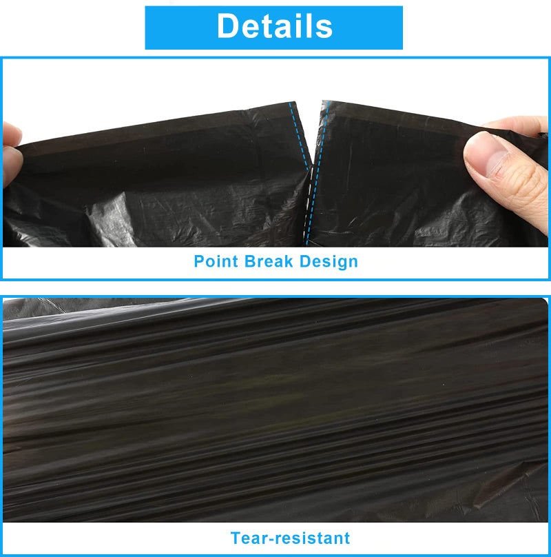 xuenair Car Trash Bag, [PE]Mini Trash Bags for Car, Mini Garbage Bags for Car Trash Can with Tear-Resistant Black Discreet Design Perfect Waste Disposal for Home Office On-The-Go Travel - Image 5
