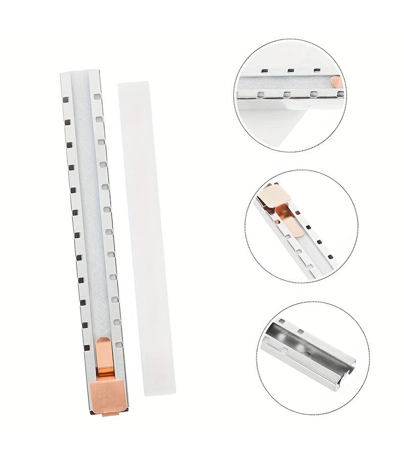 1pc Metal Flat Soapstone Holder with Refills Professional Marking Scribing Tool for Steel Aluminum - Image 1