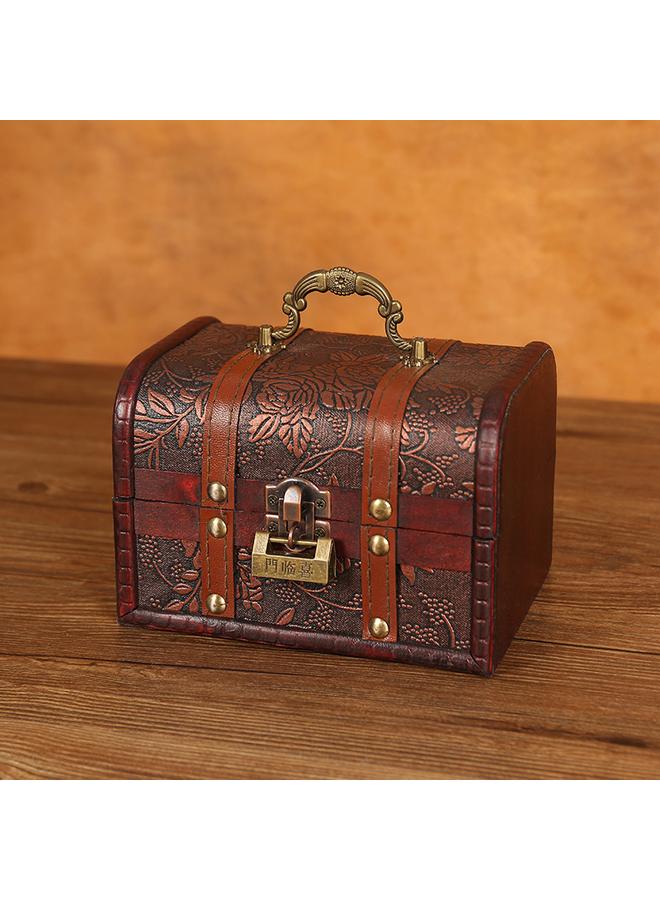 الأزرق جي دبليو صندوق تخزين خشبي قديم على الطراز الأوروبي - Image 5