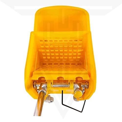 TARGET HYGIENE Single Bucket Wringer Trolley Mini Mop Bucket Wringer Trolley - 20 Liter (Yellow) - Image 5