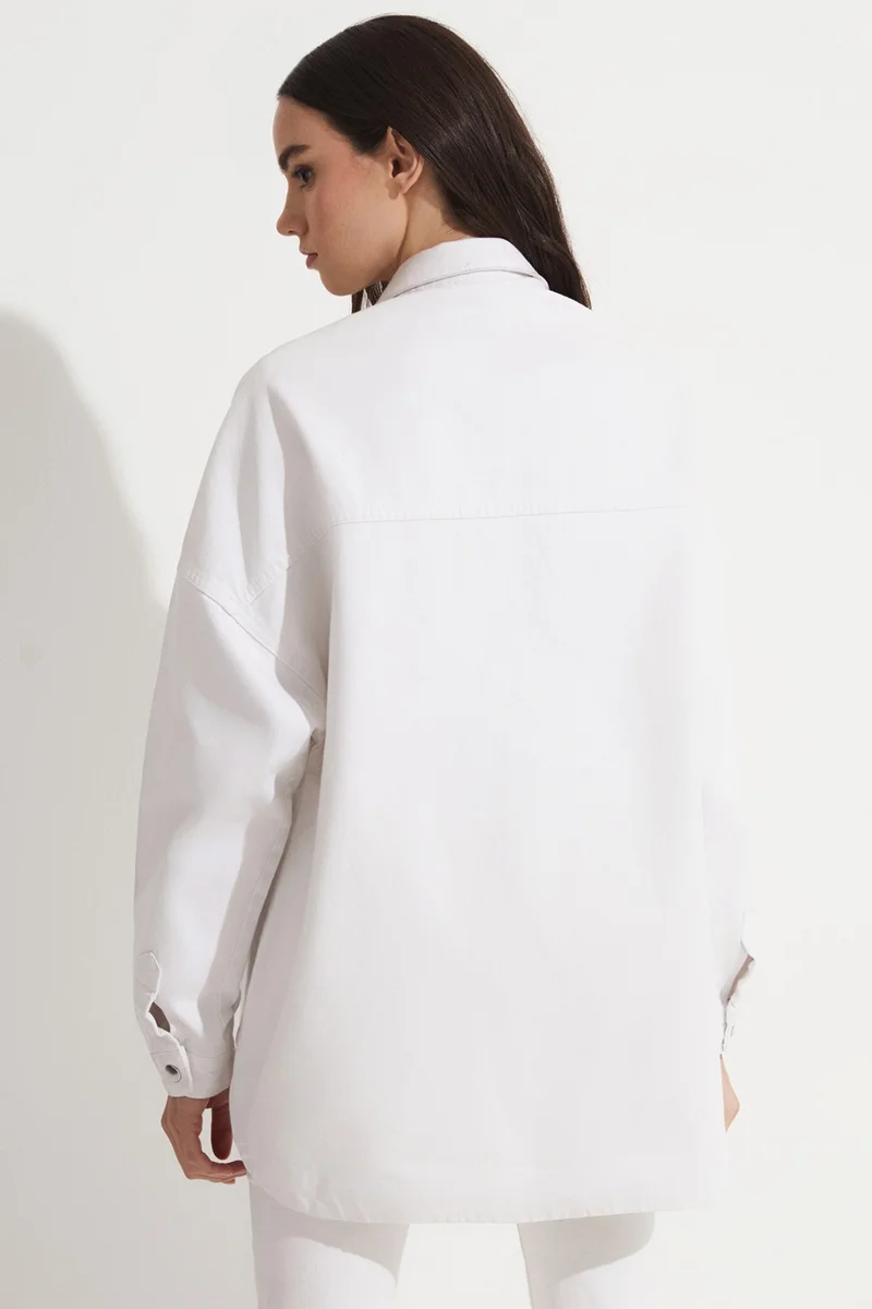 JUNE 100% Cotton Shirt Jacket