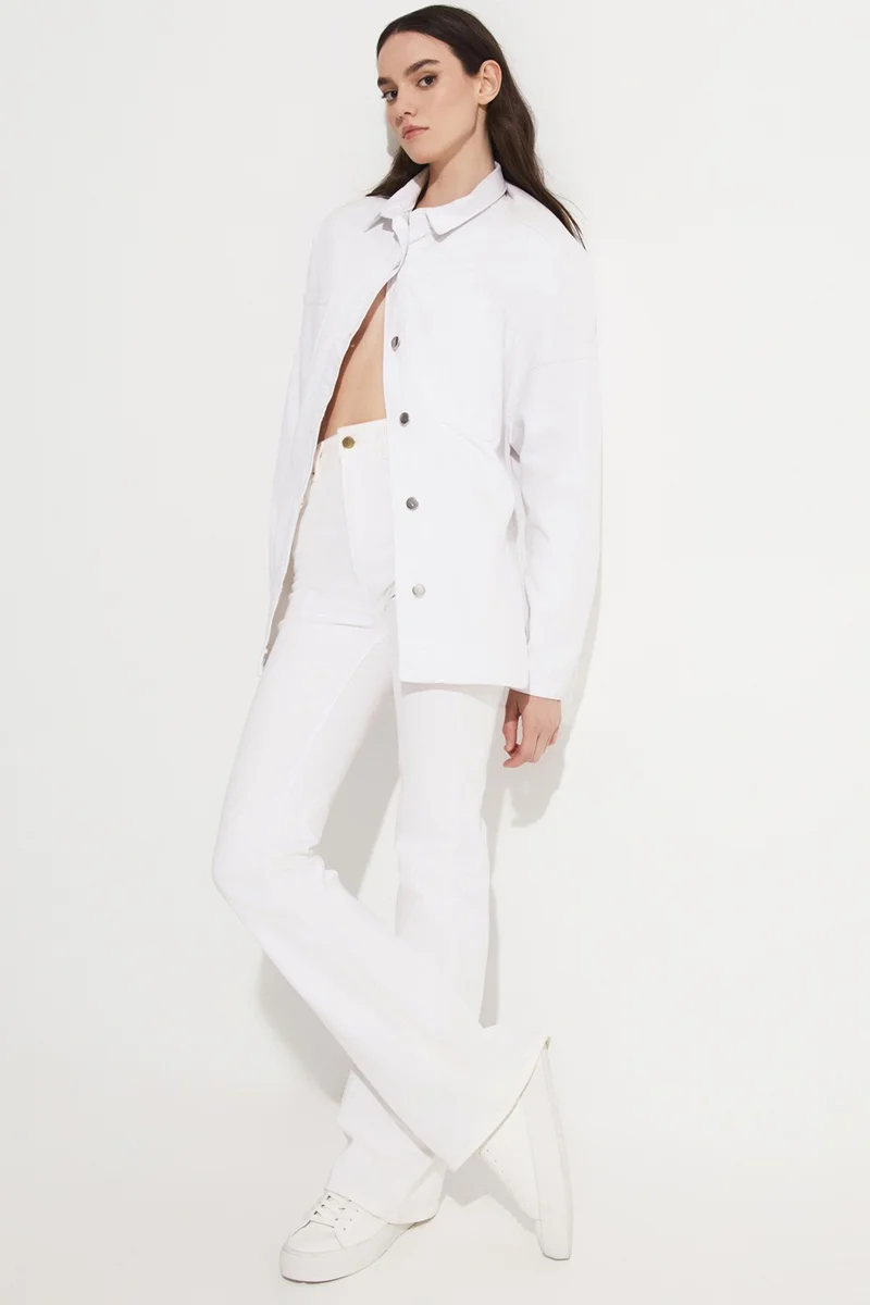 JUNE 100% Cotton Shirt Jacket