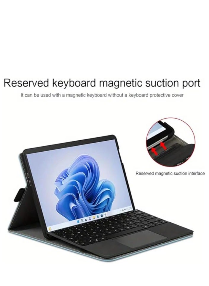 غلاف لجهاز Microsoft Surface Pro 9 بحجم 13 بوصة لعام 2022، حافظة رفيعة وخفيفة الوزن متعددة الزوايا للاستخدام العملي. - Image 2