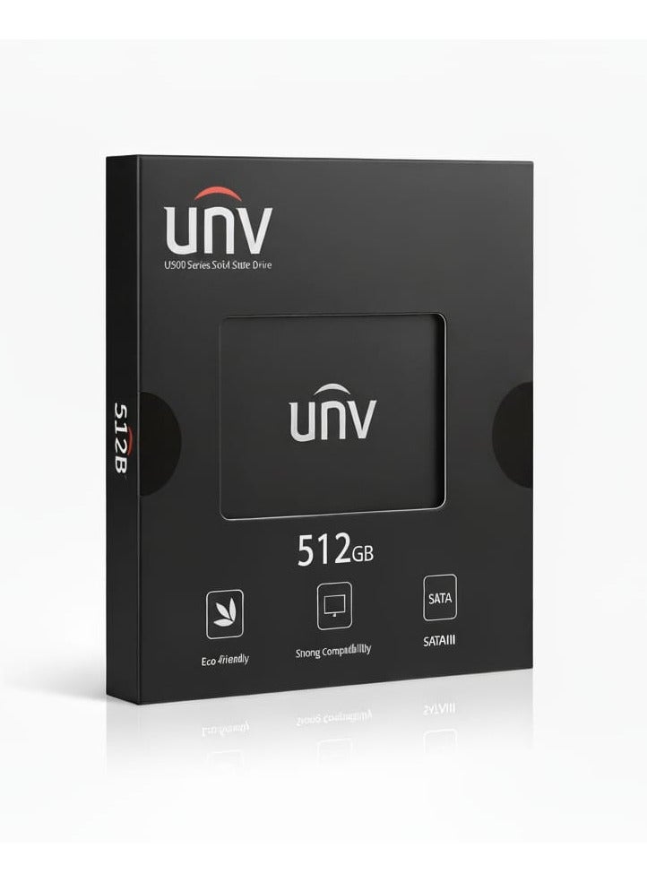 Uniview SSD-512G-S3 512GB SATA III Solid State Disk with 560MB/s Read Speed - Image 1
