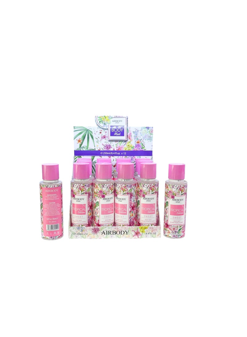 STAR BEJA Air Body Spary Tropical Editions Sweet Body Mist 250ml Pack of 1 - Image 1
