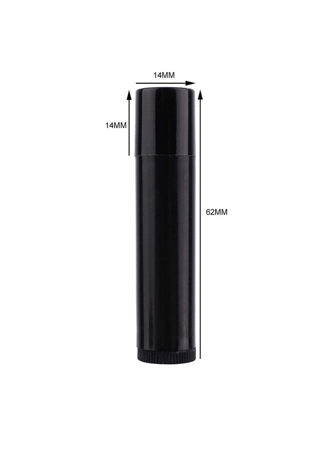 ZERONE 100Pcs 5Ml Chapstick Containersempty Lip Balm Tubes Empty Chapstick Tubes Clear Black White Empty Lipstick Lip Balm Container Tube - Image 2