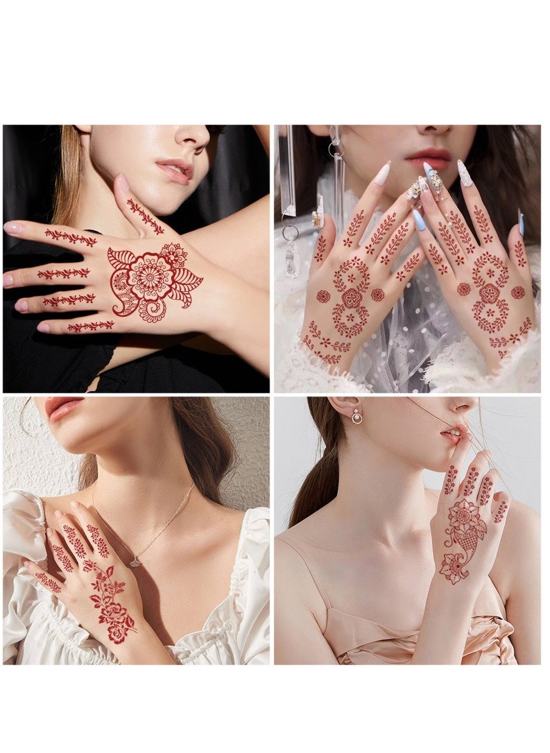 9 Sheets Henna Art Tattoo Stickers Two Full Hands Mehndi Design - pzsku/Z67EAF7F54D13192DE9D3Z/45/_/1737079159/94174a96-95f1-49a9-af72-2094eb543d8e