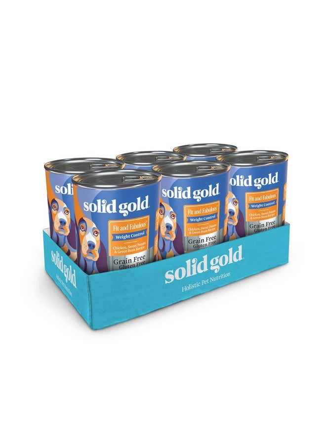 solid gold - Weight Management Dog Food  Fit & Fabulous Wet Grain Free Dog Food Made With Real Chicken, Sweet Potato And Green Bean  For Weight Control And Dogs With Sensitive Stomachs - Image 1