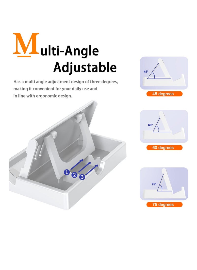 Compatible For ROG Ally Kickstand, MultiAngle Adjustable Asus Ally Kickstand With AntiSlip Pads Foldable And Portable Stand Base For Asus ROG Ally Handheld 2023 Accessories, White - Image 2