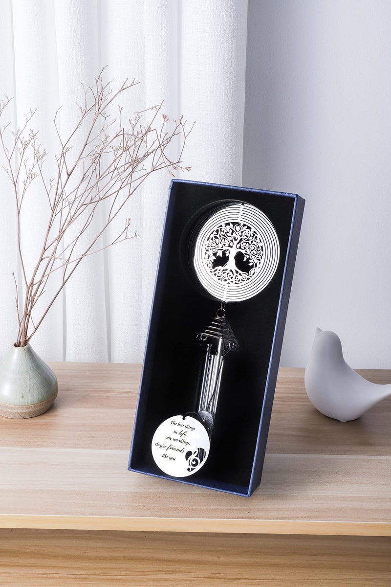LEAVORES Best Friend Wind Chime with Tree of Life Wind Spinner - Friendship Gifts for Women Friends - Gifts for Best Friends Women, Men - Image 2