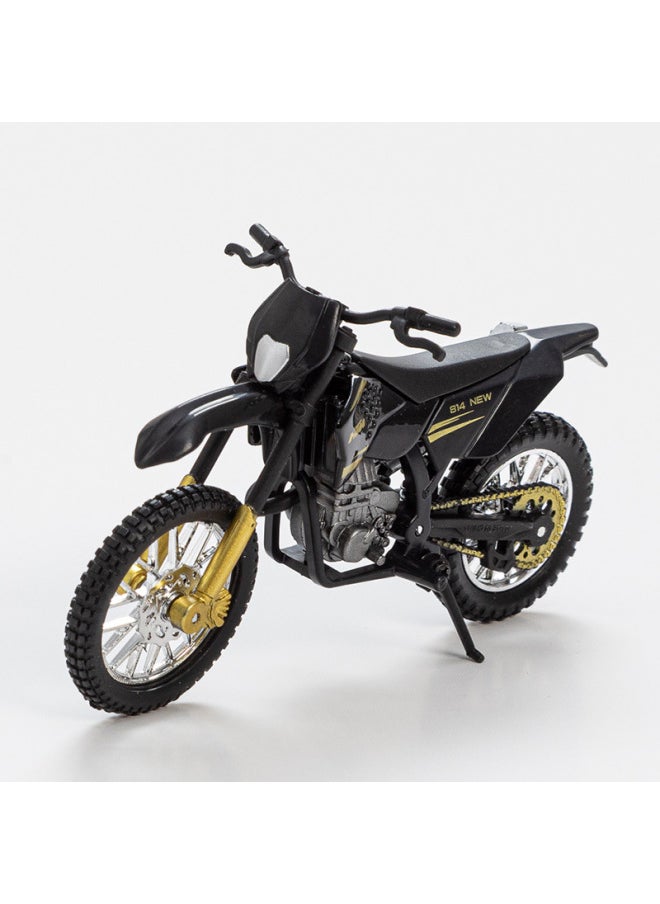 Generic 118 Alloy Motorcycle Model Children's Toy Display Gliding Car Model Boys Toy Base-Color:1098s Black 810  - Image 3