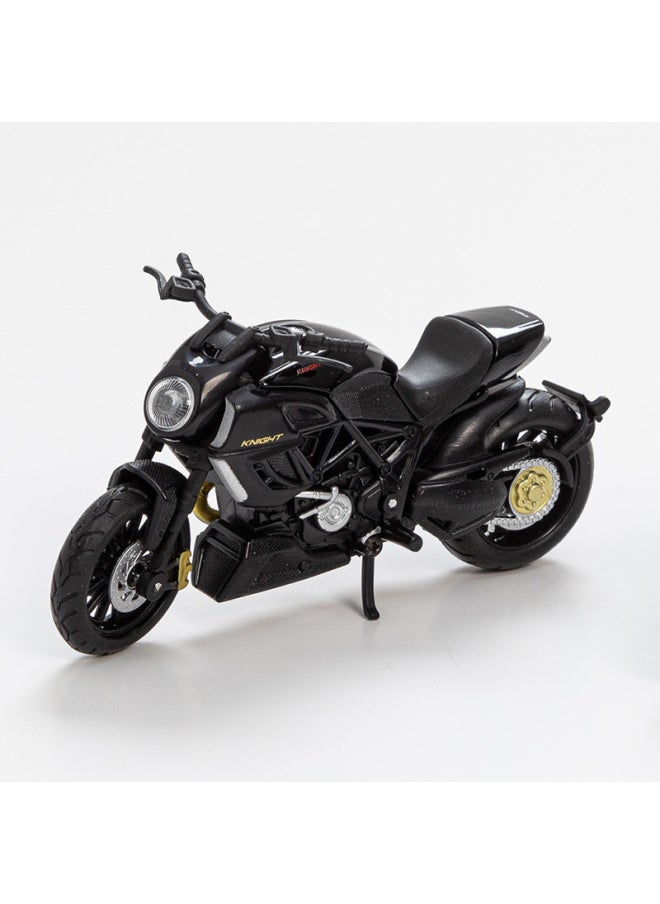 Generic 118 Alloy Motorcycle Model Children's Toy Display Gliding Car Model Boys Toy Base-Color:1098s Black 810  - Image 4