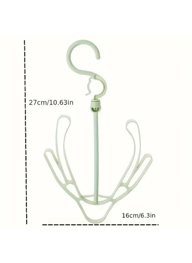 6pcs Double Hooks Shoe Hanger Windproof Drying Rack Balcony Storage Random Color - Image 3