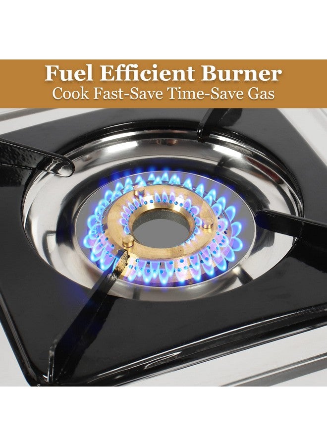 Khaitan Khaitan 1 Burner BP Dice BF Stainless Steel Manual Gas Stove 1 Year Warranty (ISI Certified & BIS Approved) - Image 5
