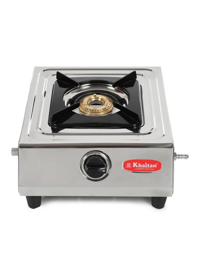 Khaitan Khaitan 1 Burner BP Dice BF Stainless Steel Manual Gas Stove 1 Year Warranty (ISI Certified & BIS Approved) - Image 1