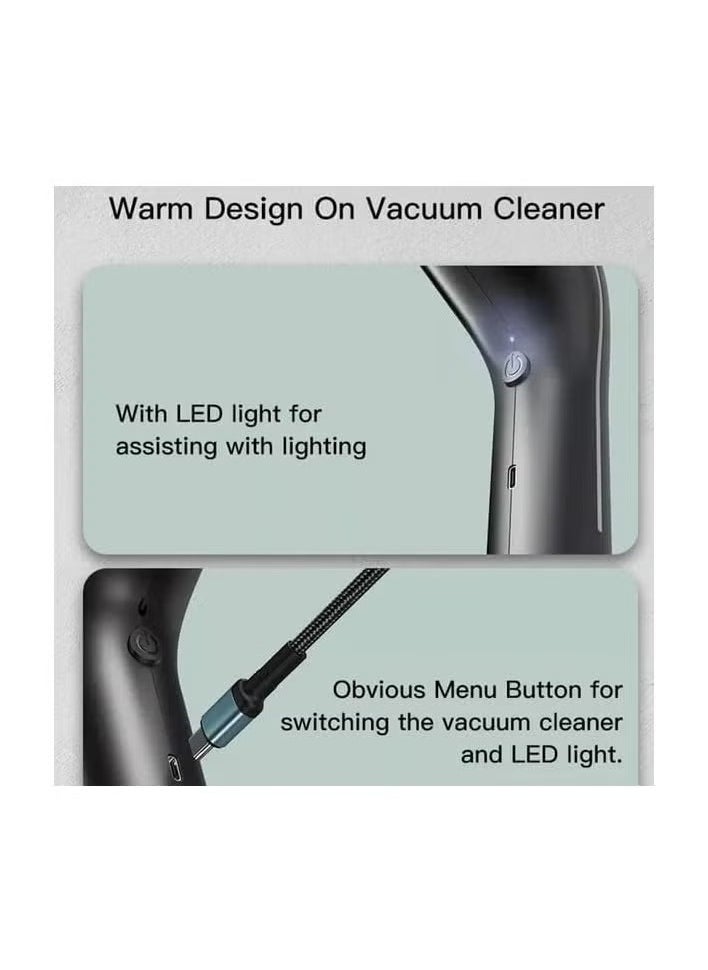 VC02 Mini Handheld Rechargeable Vacuum Cleaner – Powerful, Cord-Free Suction for Home, Office, and Car Cleaning – Compact, Lightweight Design, USB Rechargeable, Efficient Dust & Debris Removal, Ideal for Upholstery, Pet Hair, and Small Messes - pzsku/Z67EB4A51715156450DD8Z/45/_/1740298861/ff42f290-64af-4186-afba-41b2f2844c7c