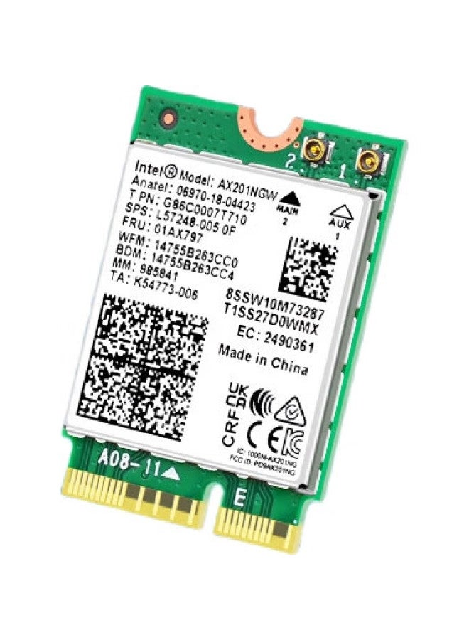 Eb-link Intel Ax201 Chip Laptop Wireless Network Card 2974m M.2 Cnvi O2 Interface Wifi 6 Gigabit Tri-band Card Bluetooth 5.2 Computer Built-in Module - Image 2
