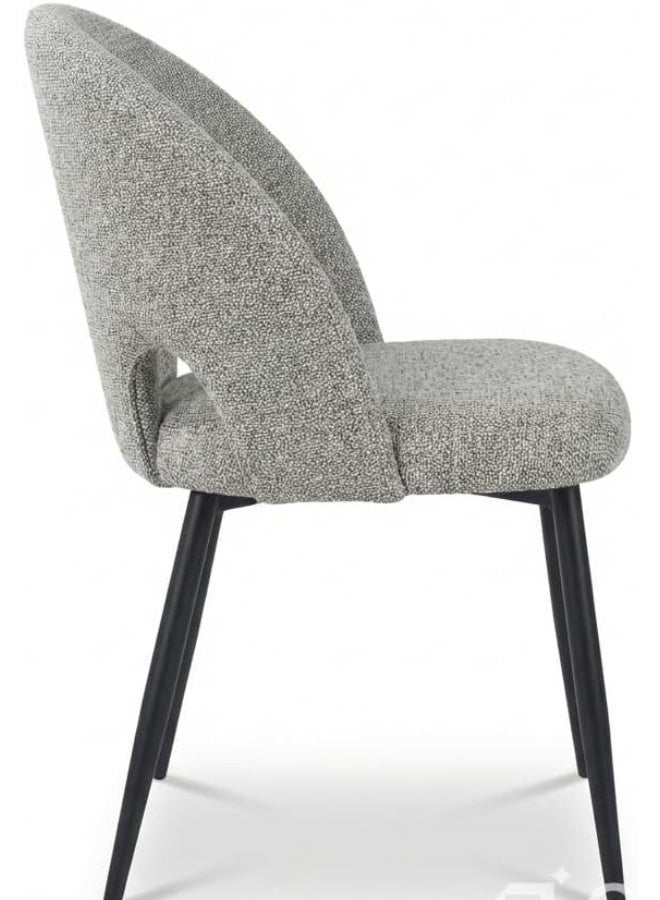 HOMEAARA Vento Cutaway Upholstered Chairs Set of 2 - Image 4
