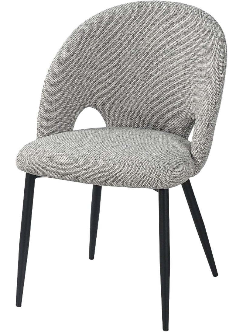 HOMEAARA Vento Cutaway Upholstered Chairs Set of 2 - Image 3