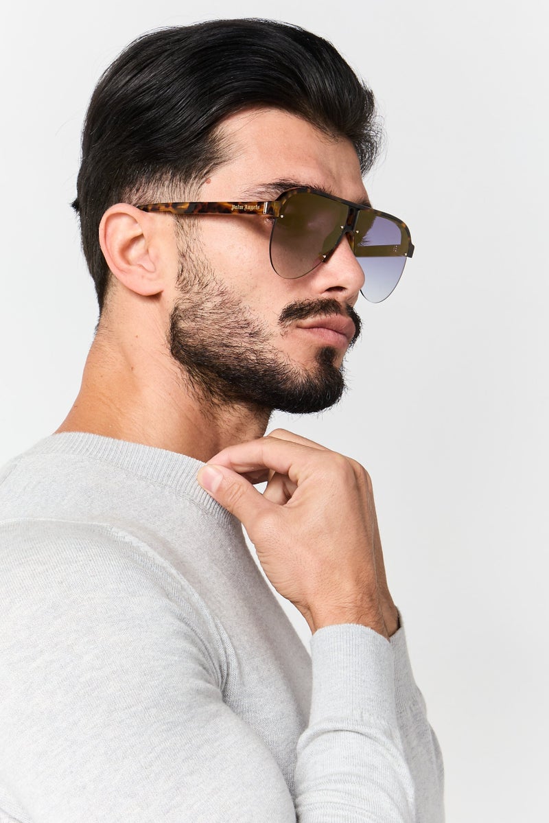 Palm Angels نظارات شمسية طيار للرجال PERI10B حماية من الأشعة فوق البنفسجية، متعددة الألوان - Image 2