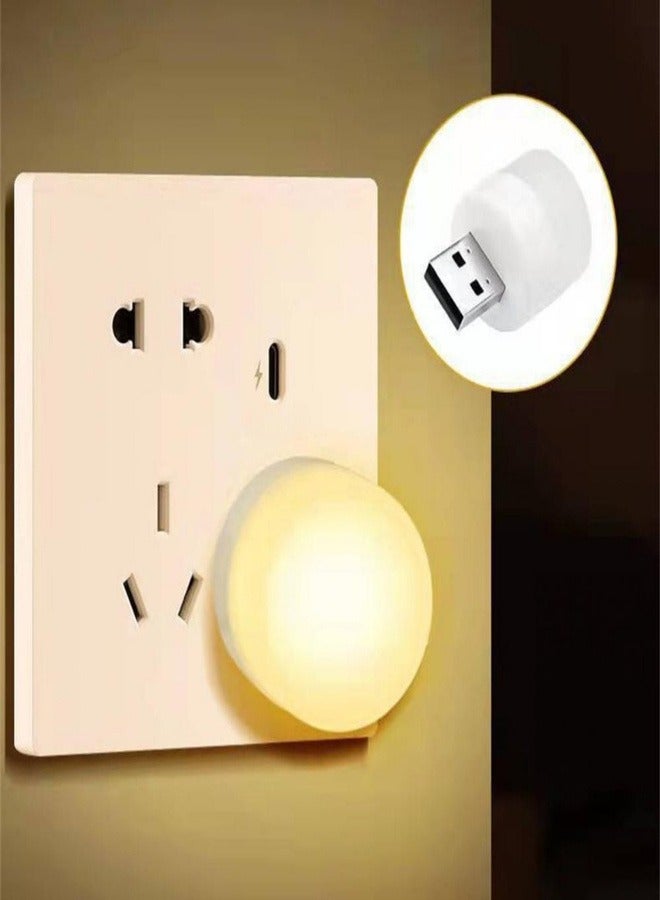 Small USB Plug Lamp 5 Pcs Warm white  - Image 2