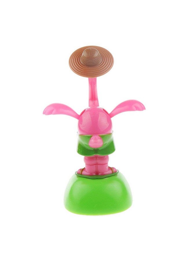 KODORIA 2Pcs Solar Powered Car Toy Animal Solar Powered Dancing Dolls Dancing Cactus Crane Home Car Ornament Kids Toys Gifts - Image 3