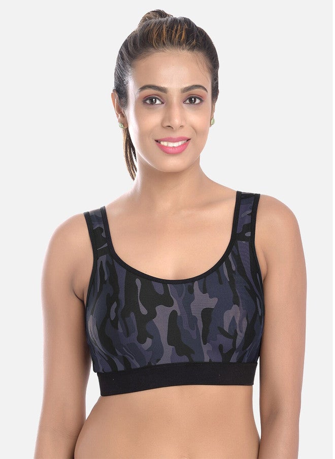 FIMS Full Coverage Printed Sports Bra - Image 1