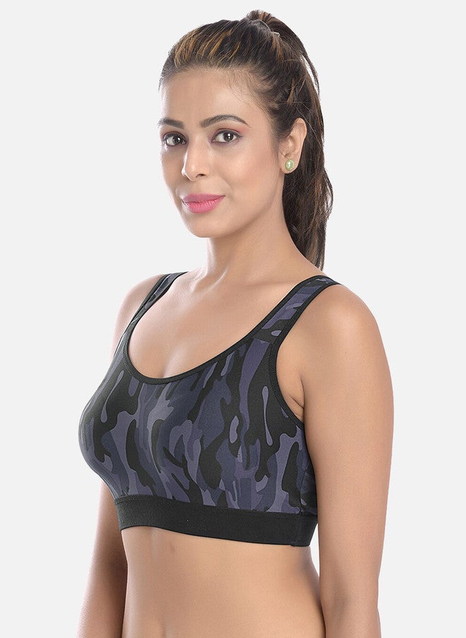 FIMS Full Coverage Printed Sports Bra - Image 3
