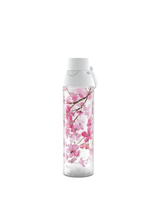 Tervis Sakura Japanese Cherry Blossom Insulated Tumbler, 24oz Venture Lite Water Bottle, Classic - Image 1