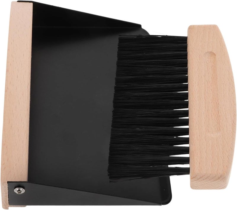 GALPADA Mini Broom and Dustpan Set with Beech Wood Nylon Brush, Small Desktop Sweeping Kit for Keyboard and Tabletop Cleaning, Compact Dustpan and Brush Combo for Home and Office Use - Image 1