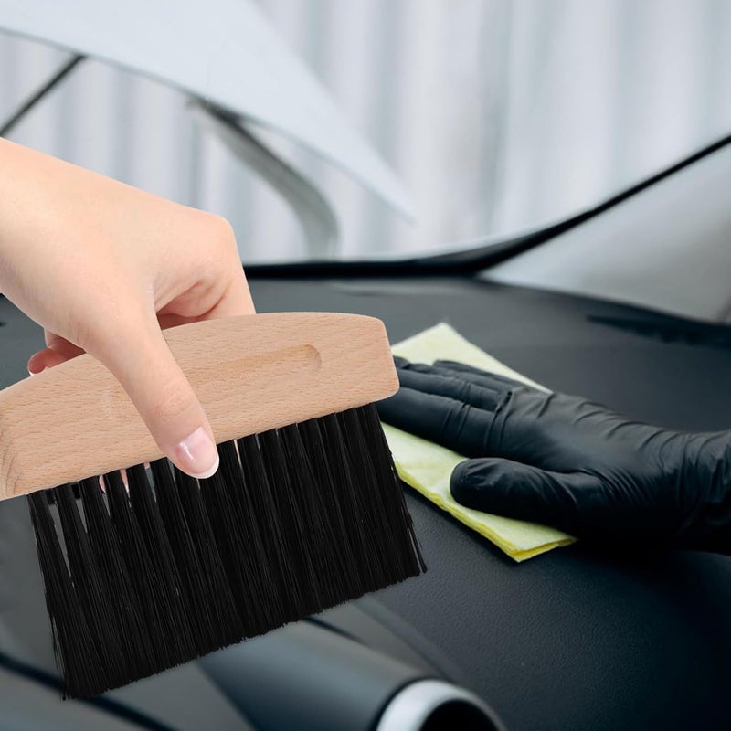 GALPADA Mini Broom and Dustpan Set with Beech Wood Nylon Brush, Small Desktop Sweeping Kit for Keyboard and Tabletop Cleaning, Compact Dustpan and Brush Combo for Home and Office Use - Image 5