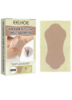 EELHOE Underarm Sweat Absorbing Pad Set 12 Pieces 