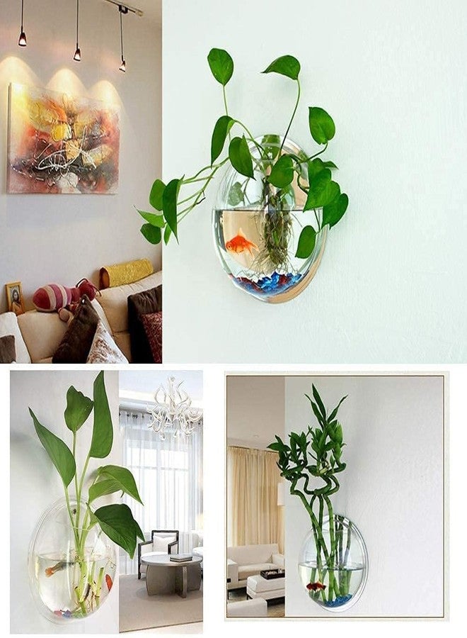 Mistletoe Beautiful Quality Wall Hanging Fish Bowl Acrylic (Not Glass) 9 Inches, 1 LTR - Image 5