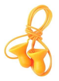 NIBEMINENT 10-Piece Soundproof Workplace Safety Ear Plug Orange 20g 