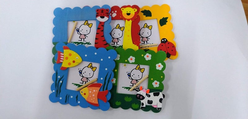 GOLD LEAF Wooden Animal Design Photo Frame (Set of 12) - Image 2