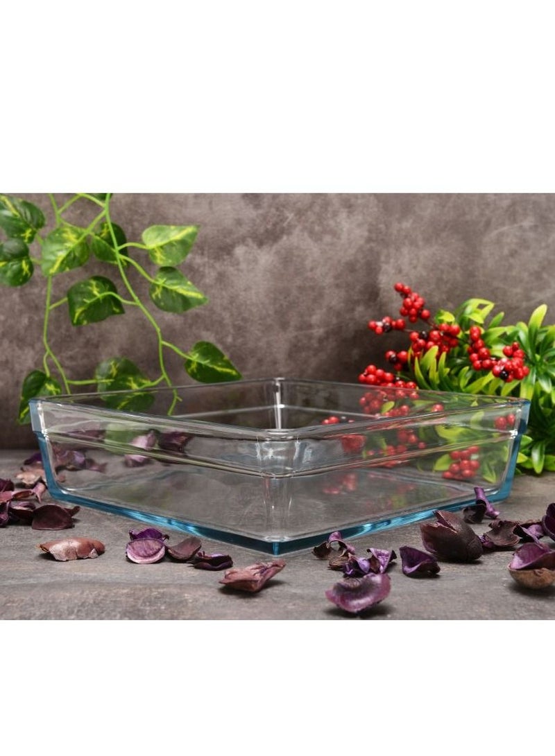 Borcam Square Glass Baking Tray 2400 ml 22.7x22.7x6.5 cm - Image 5