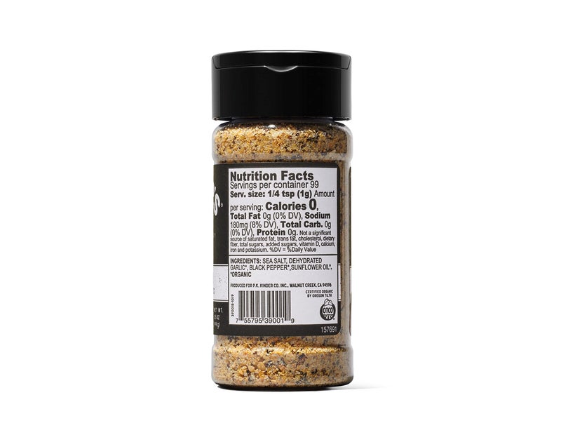 Kinder's Organic The Blend (Salt, Pepper and Garlic), Premium Quality Seasoning, MSG Free and USDA Certified Organic, 3.5oz 2 Pack - Image 2