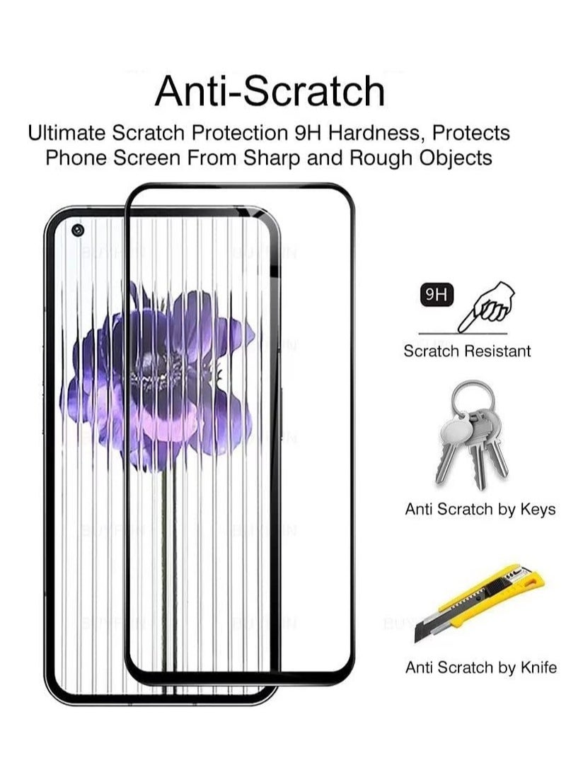 DUSALA Nothing Phone 1 Screen Protector Glass Full Glue Tempered Screen Guard Anti-Fingerprints Shatter-Resistant for Nothing Phone 1 - Image 2