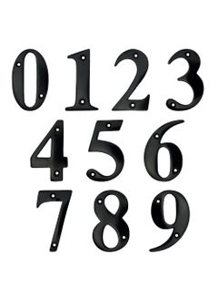 A10SHOP Doris 3Inch Brass Metal Letters Address Signs For Houses Mailbox Numbers House Numbers For Outside House Numbers Address Sign For Outdoor Sign Door Numbers Number 6 Satin Black  - Image 4