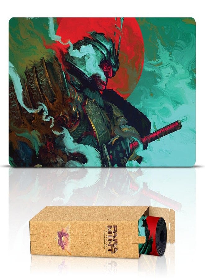 Paramint Samurai (Stitched) - MTG Playmat - Compatible with Magic The Gathering Playmat - Play MTG, YuGiOh, TCG - Original Play Mat Art Designs & Accessories - Image 1