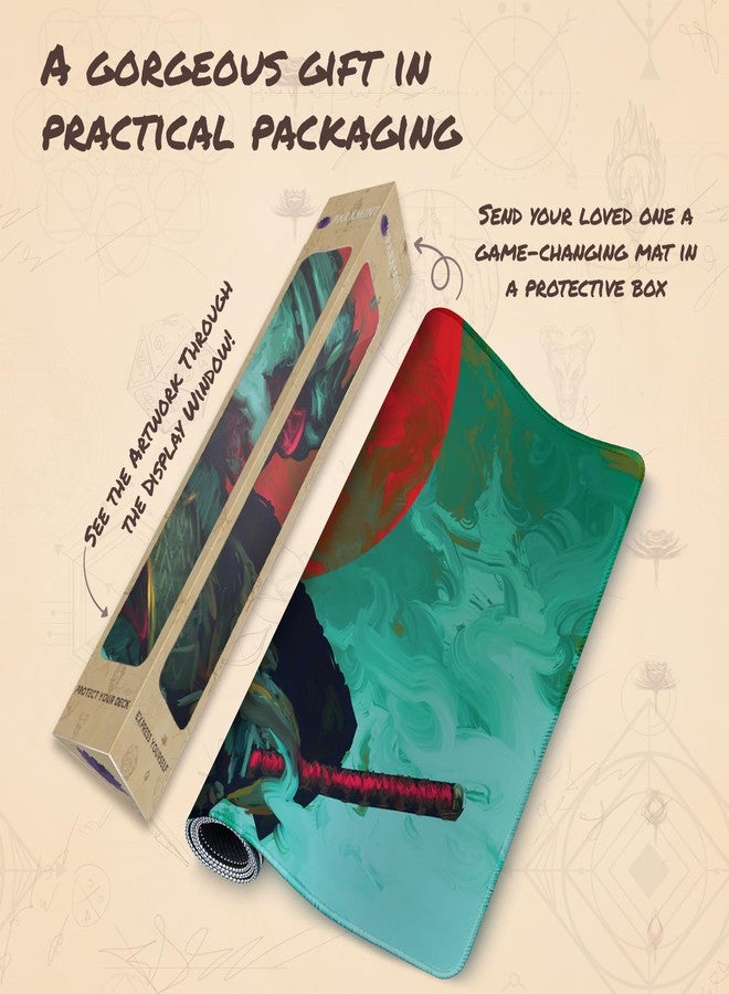 Paramint Samurai (Stitched) - MTG Playmat - Compatible with Magic The Gathering Playmat - Play MTG, YuGiOh, TCG - Original Play Mat Art Designs & Accessories - Image 5