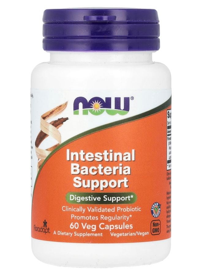 now Intestinal Bacteria Support 60 Veg Capsules - Image 1