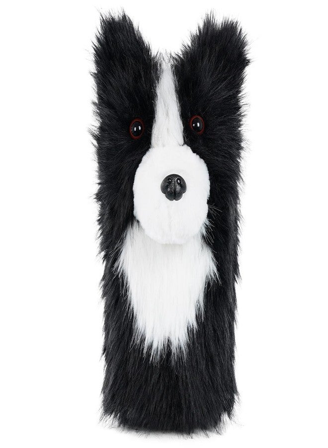 LZFAN Golf Club Covers for Woods and Drivers Funny Driver Headcover Animal Golf Club Head Covers Golf Gifts for Men Women Plush (Border Collie for Driver) - Image 1
