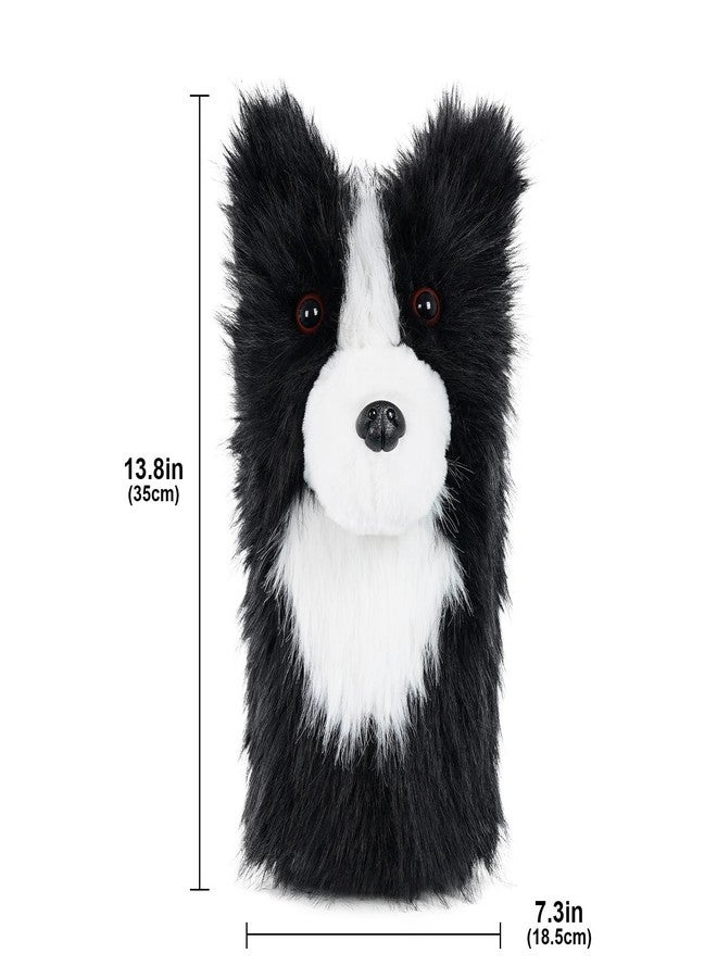 LZFAN Golf Club Covers for Woods and Drivers Funny Driver Headcover Animal Golf Club Head Covers Golf Gifts for Men Women Plush (Border Collie for Driver) - Image 5
