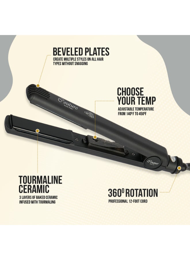 Couture Hair Pro Hair Straightener - Premium Quality Hair Tools White Zebra  - Image 1