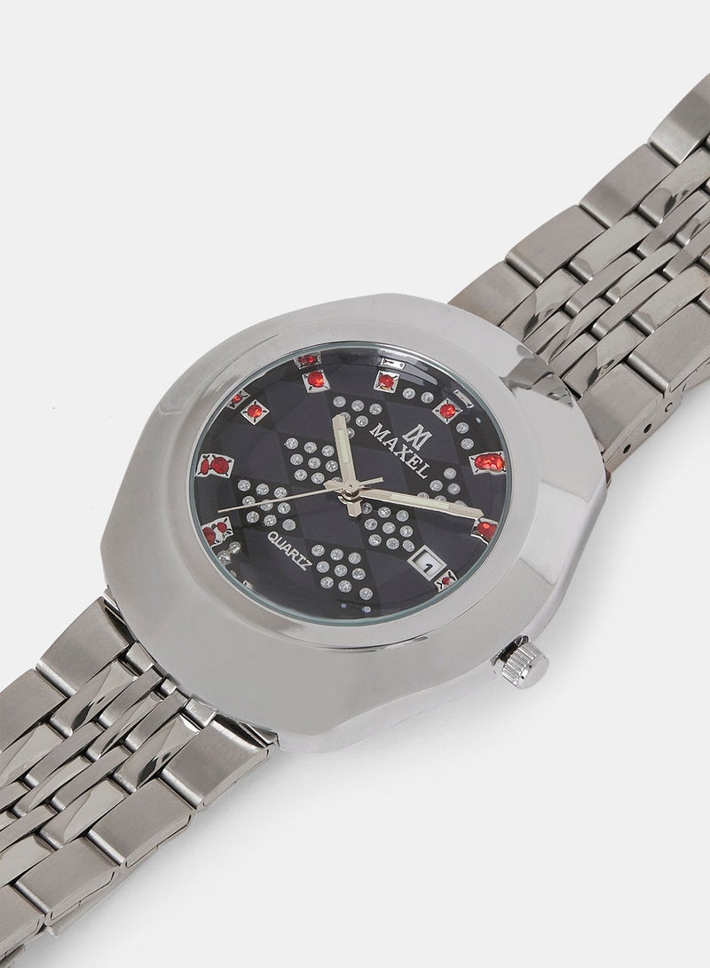 Maxel ساعة يد أنالوج مقاومة للماء للرجال ديستار MX571 - 38 مم - Image 3