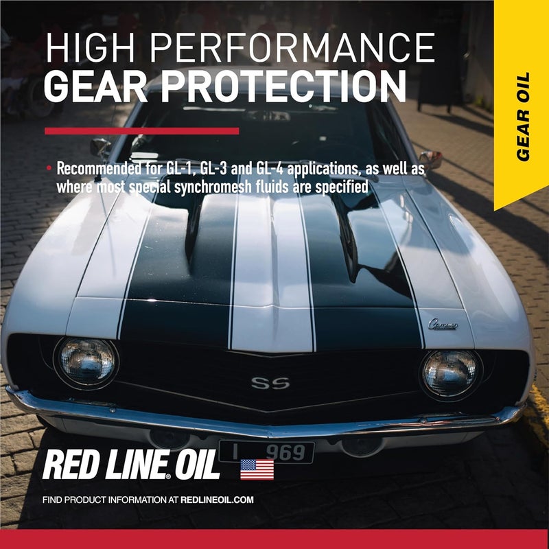 Red Line زيت قير (50304) MT-90 75W-90 GL-4 Manual Transmission and Transaxle - 1 Quart - Image 4