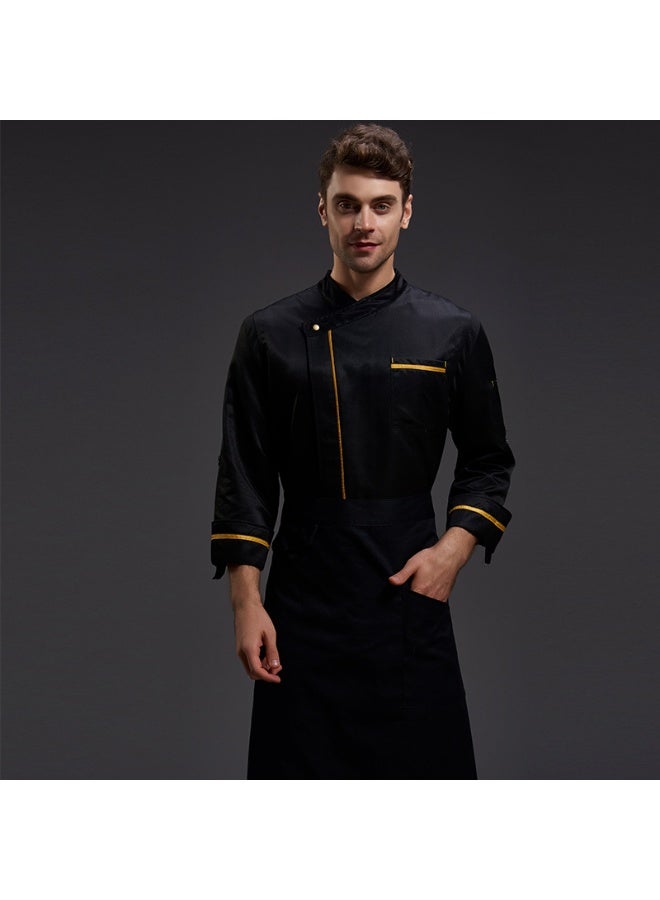 NIBEMINENT Breathable Chef Work Clothes Top for Men and Women  Summer Hotel Restaurant Canteen Back Kitchen - Image 1
