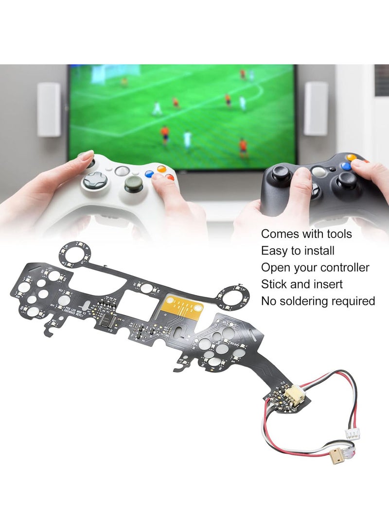 GGOOT Multi Colors Luminated D Pad Thumbsticks Face Buttons LED Kit For PS5 Game Controller, DIY Home Face Buttons For PS5 - Image 2