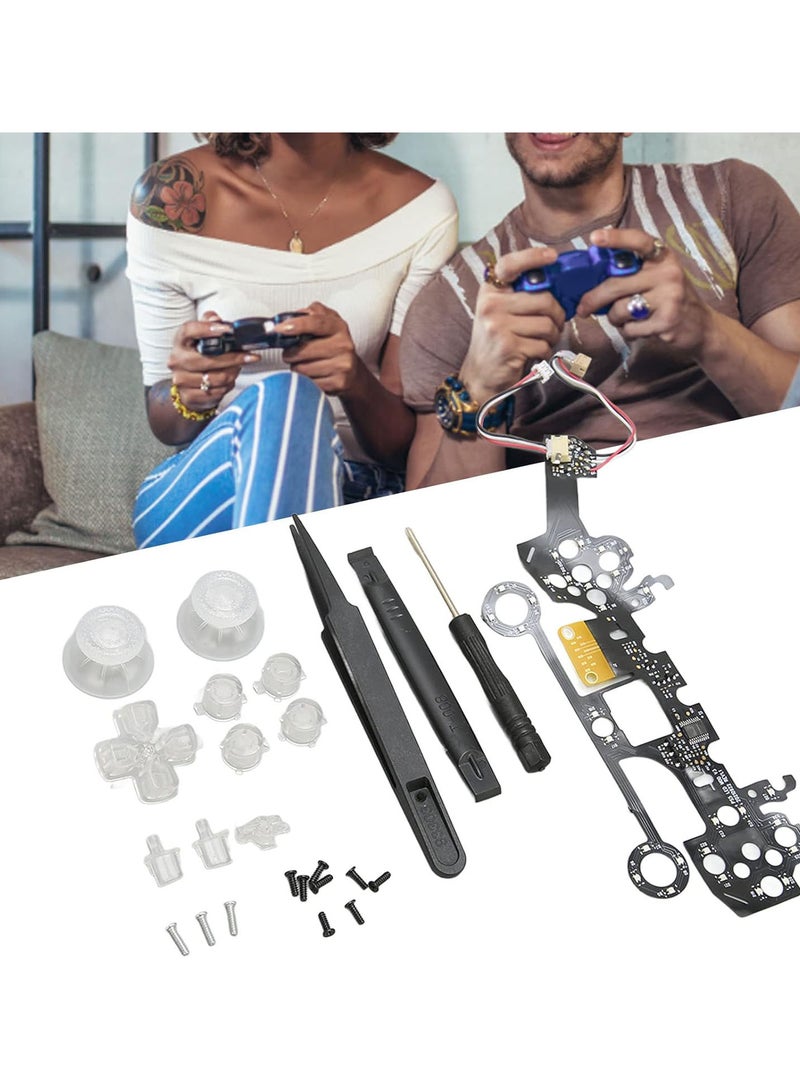 GGOOT Multi Colors Luminated D Pad Thumbsticks Face Buttons LED Kit For PS5 Game Controller, DIY Home Face Buttons For PS5 - Image 4